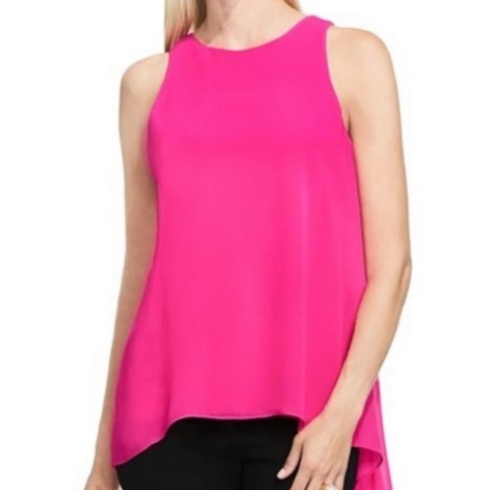 Mossimo Sleeveless Pink Top High Low Size Medium